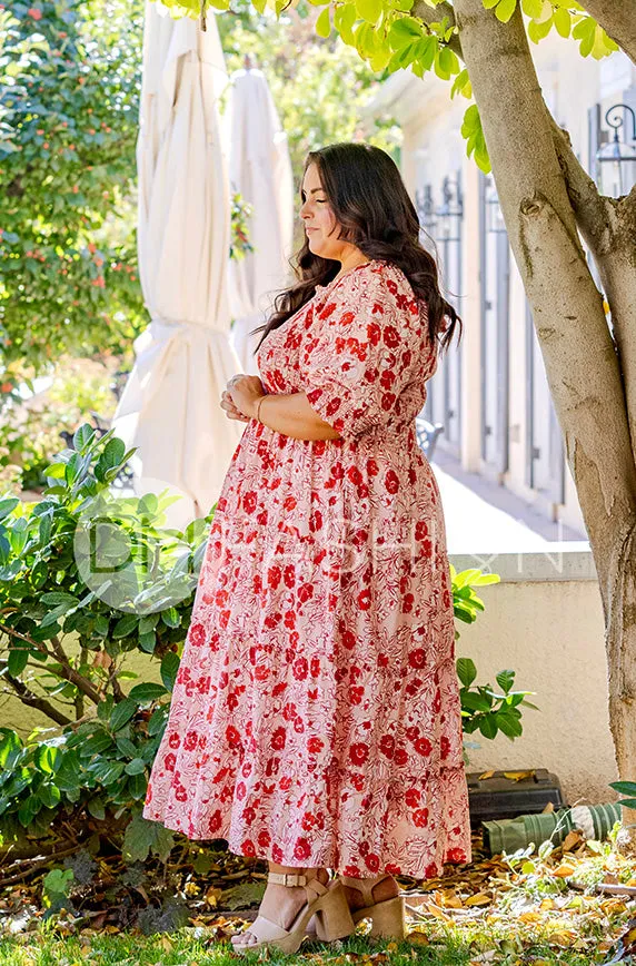 Marryn Red Poppy Dress - DM Exclusive - Maternity Friendly