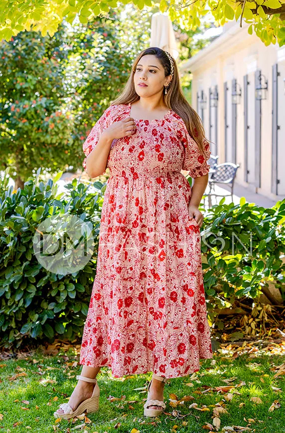 Marryn Red Poppy Dress - DM Exclusive - Maternity Friendly