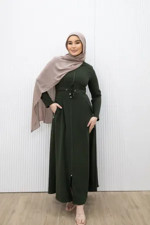 MARWA ZIPPER ABAYA