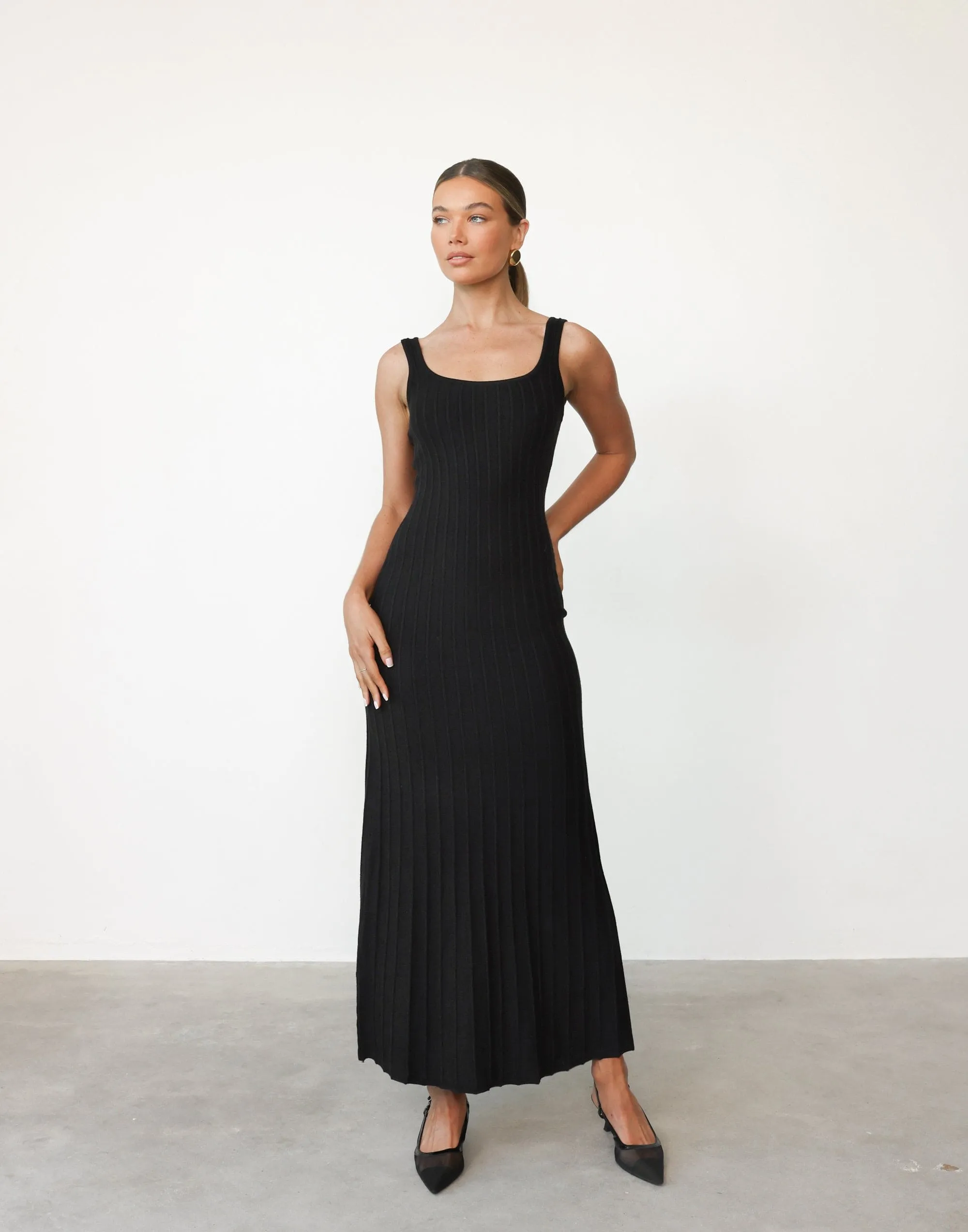 Marzia Maxi Dress (Black)