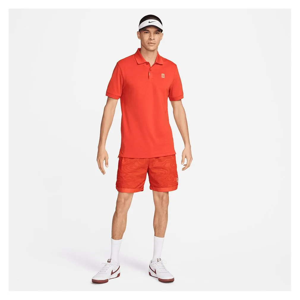 Men's Dri-Fit Heritage Tennis Polo Rust Factor