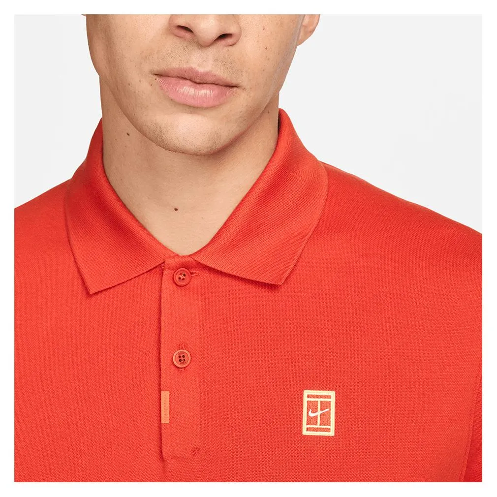 Men's Dri-Fit Heritage Tennis Polo Rust Factor