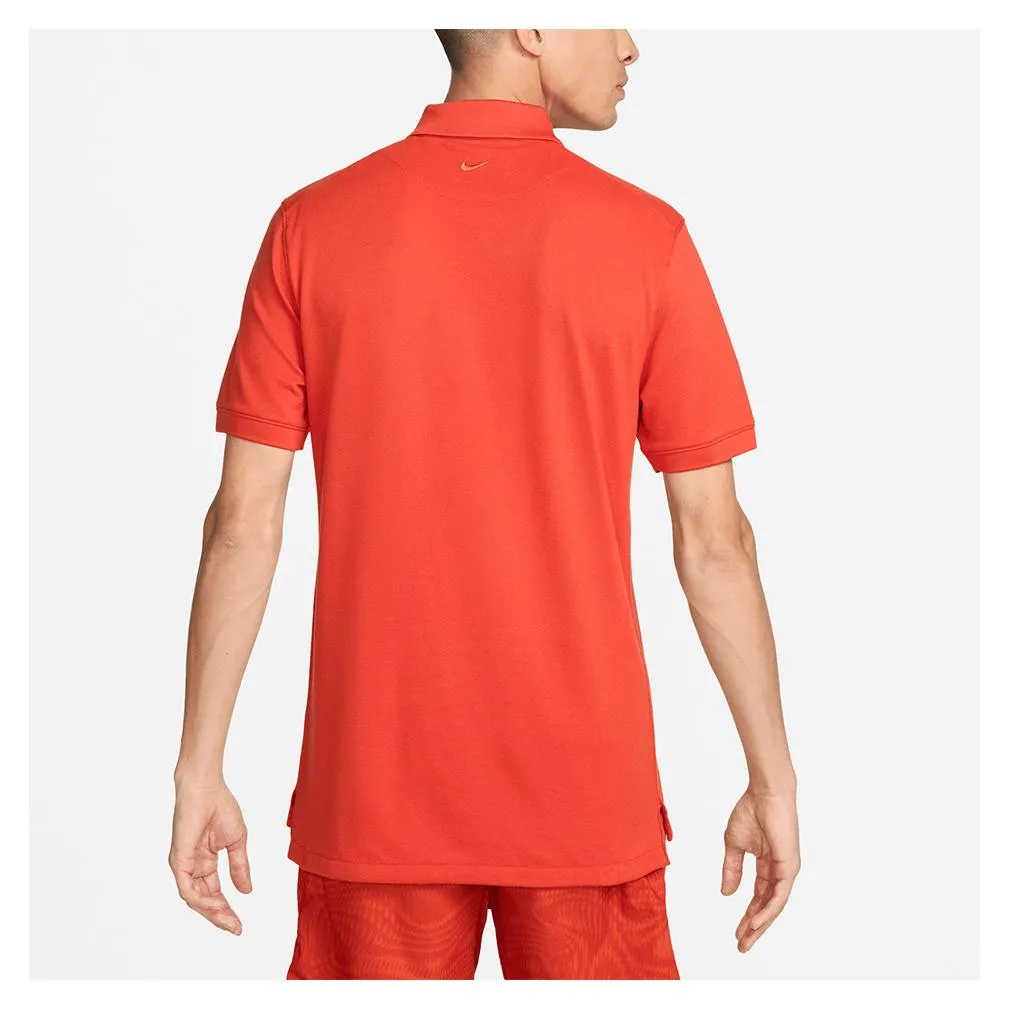 Men's Dri-Fit Heritage Tennis Polo Rust Factor