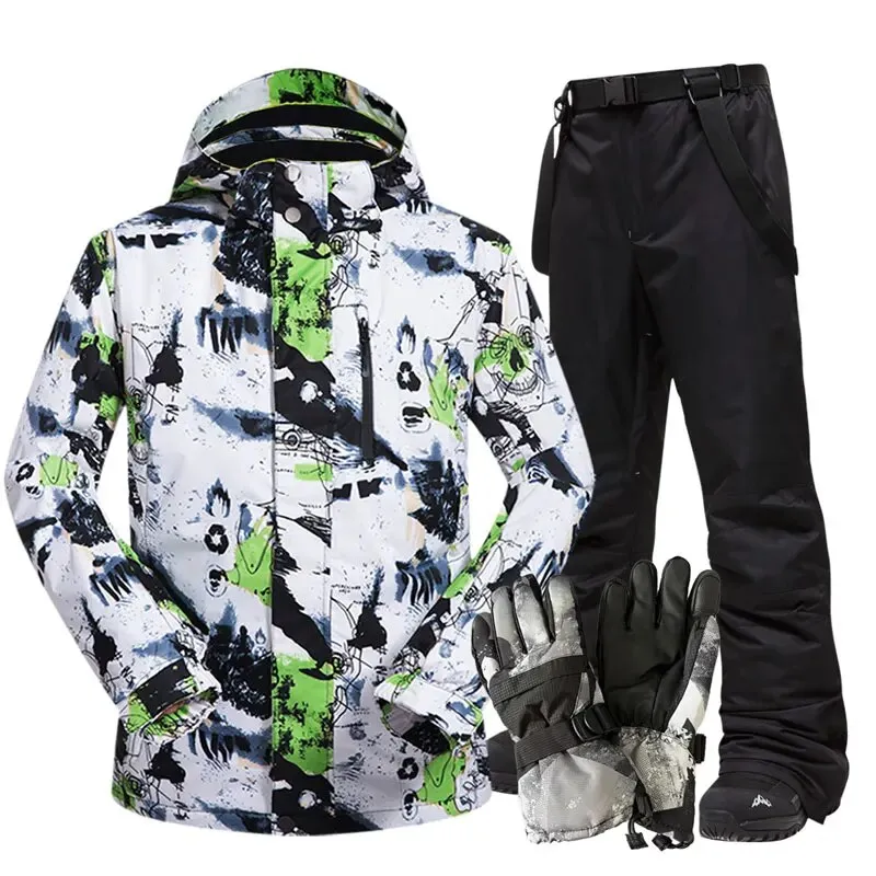 Men's Ski Snowboard Snow Jacket And Pants Sets