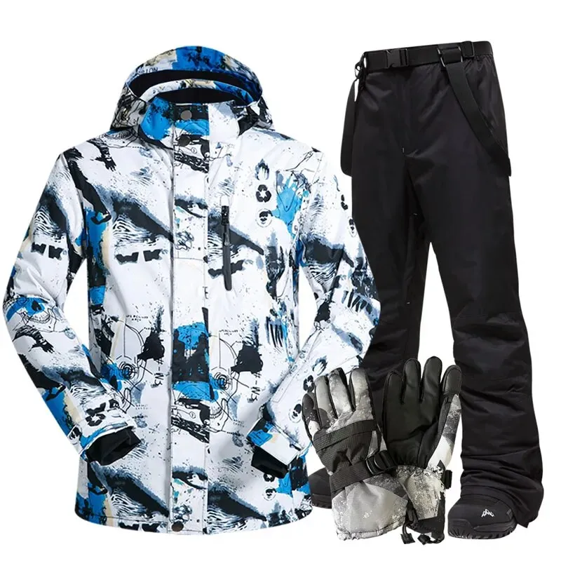 Men's Ski Snowboard Snow Jacket And Pants Sets