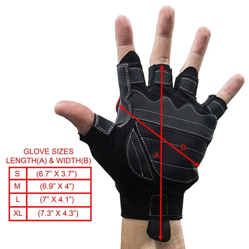 Men's Weightlifting Fingerless Gloves