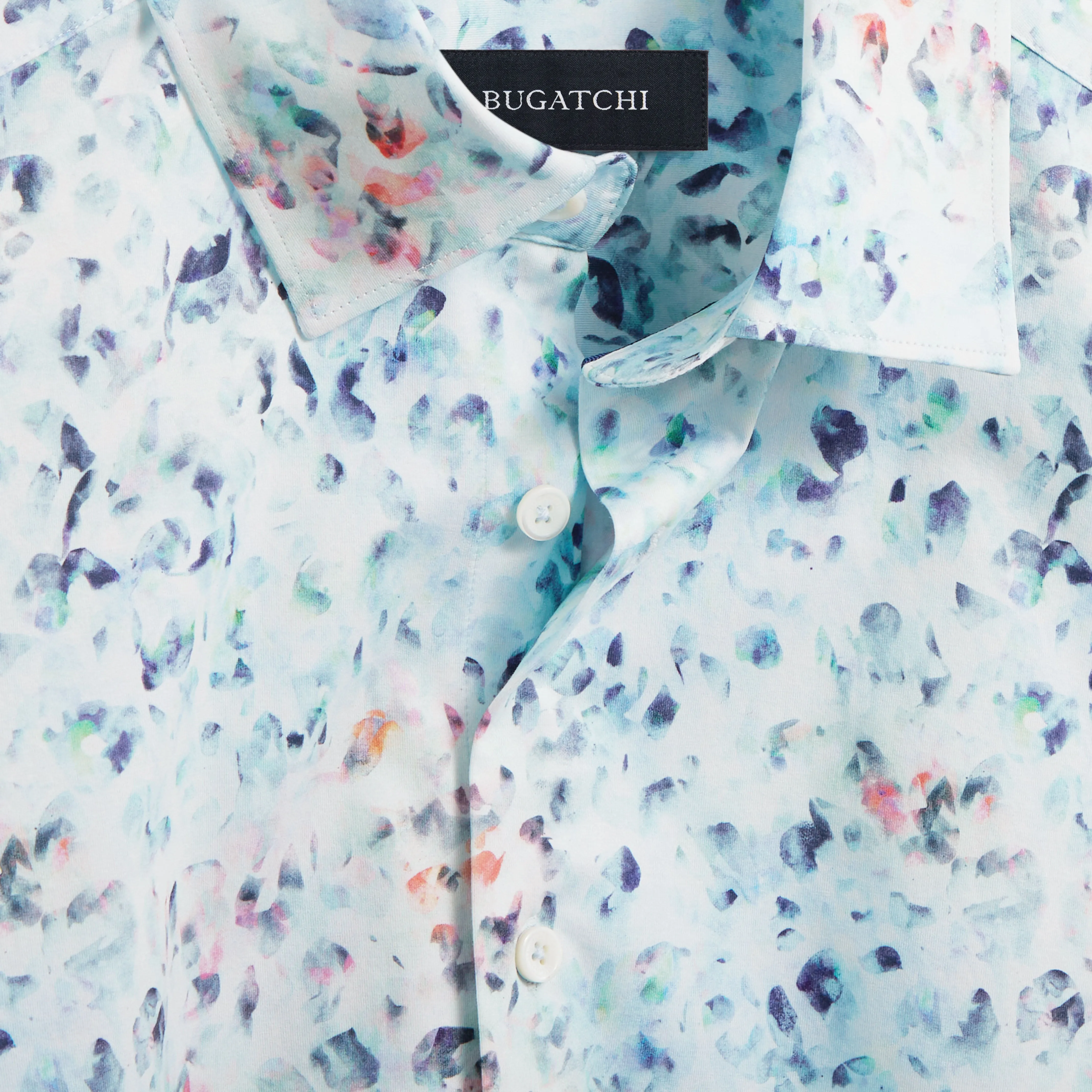 Milo Watercolor Abstract OoohCotton Short Sleeve Shirt