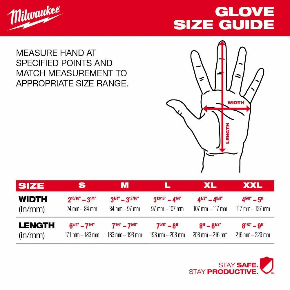 Milwaukee 48-73-8744 High Dexterity A4 Polyurethane Dipped Gloves - 2XL