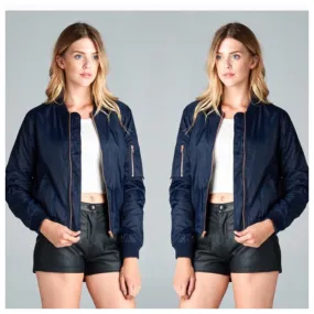 Navy Bomber Jacket