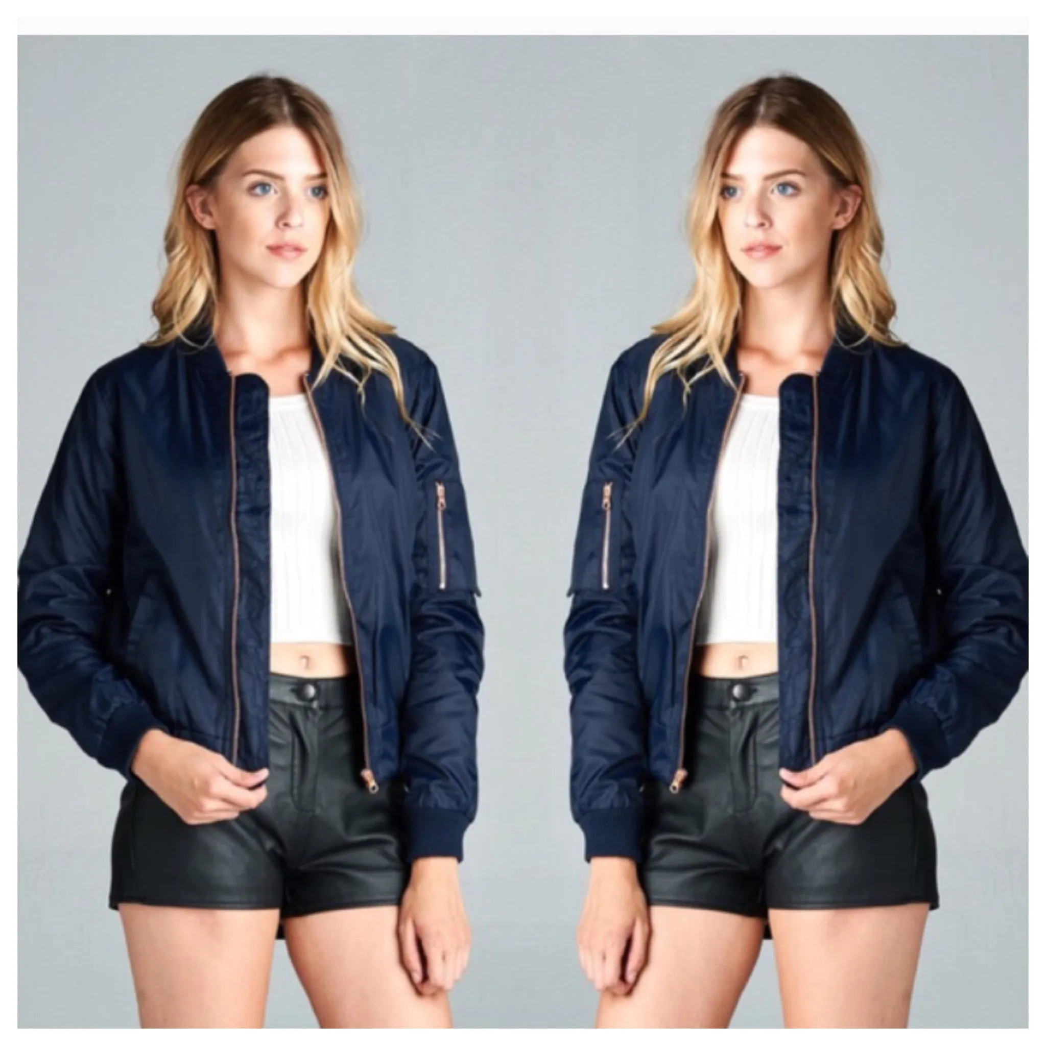 Navy Bomber Jacket