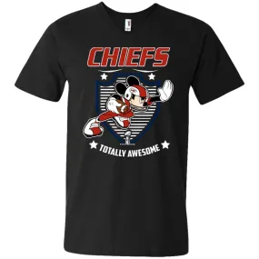 Nfl – Kansas City Chiefs Totally Awesome Mickey Mouse Super Bowl 2019 Football Men V-Neck T-Shirt