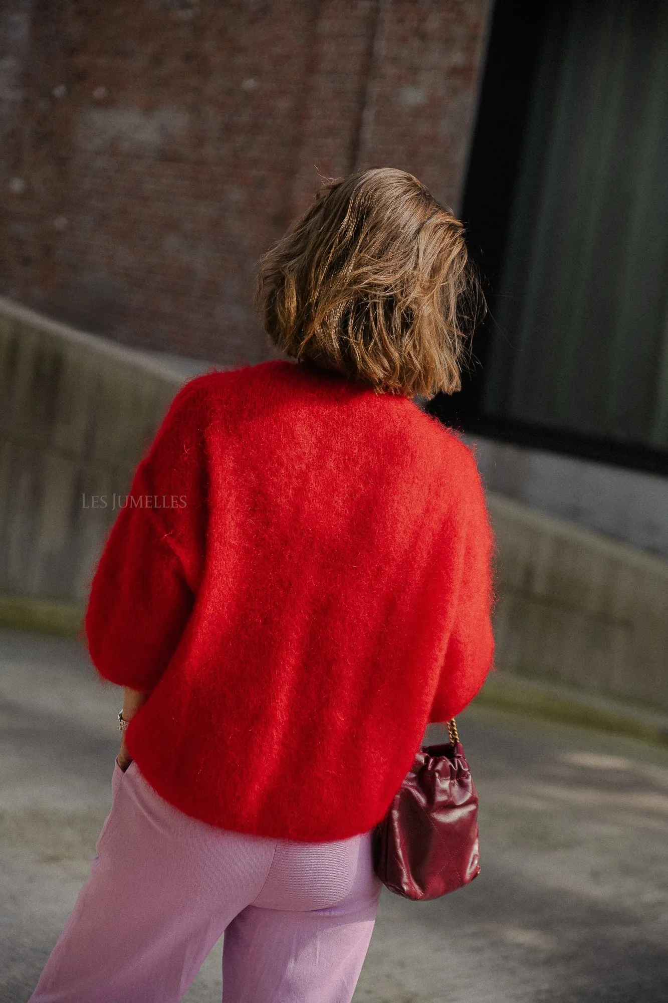 Nova mohair jumper red