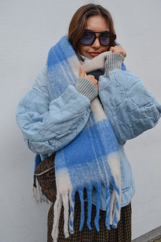 Object Tailor Lapis Blue / White Sand Scarf