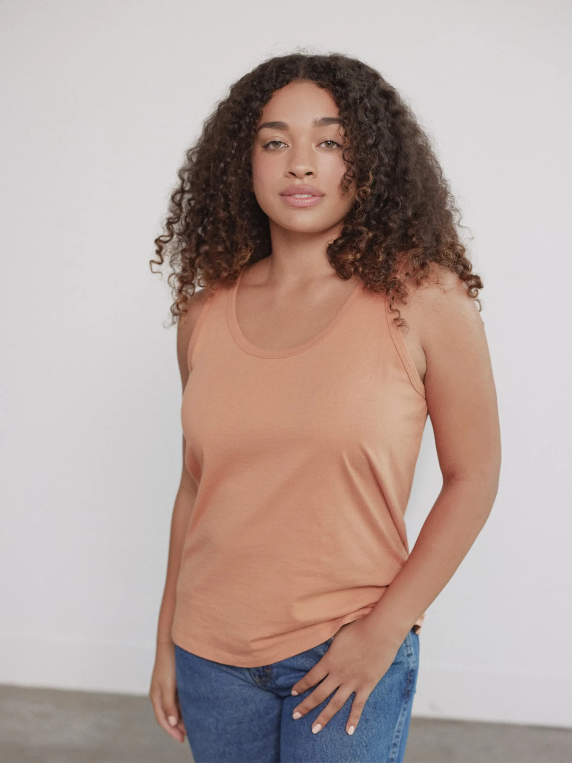 Organic Cotton Scoop Neck Tank Top