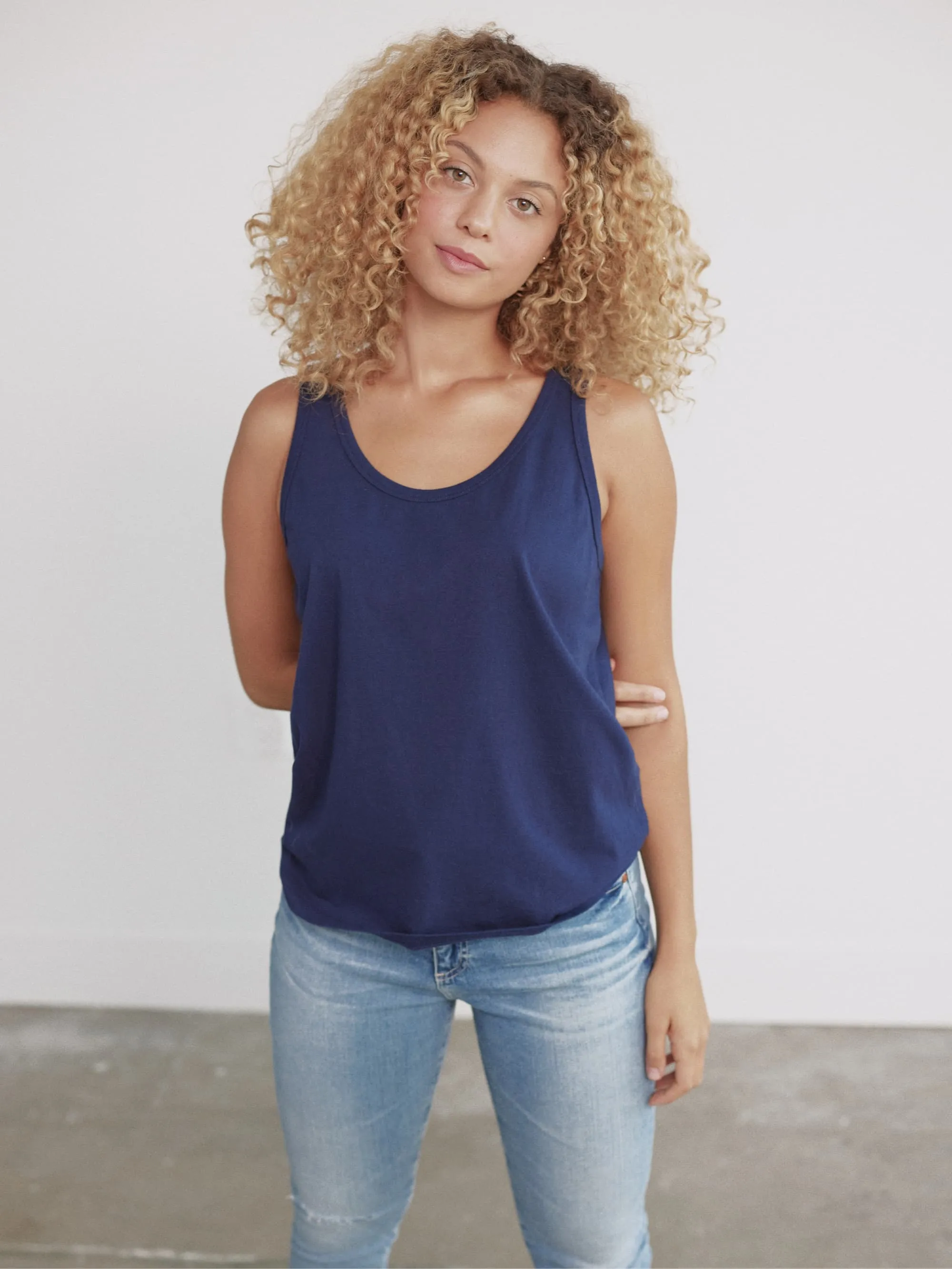 Organic Cotton Scoop Neck Tank Top