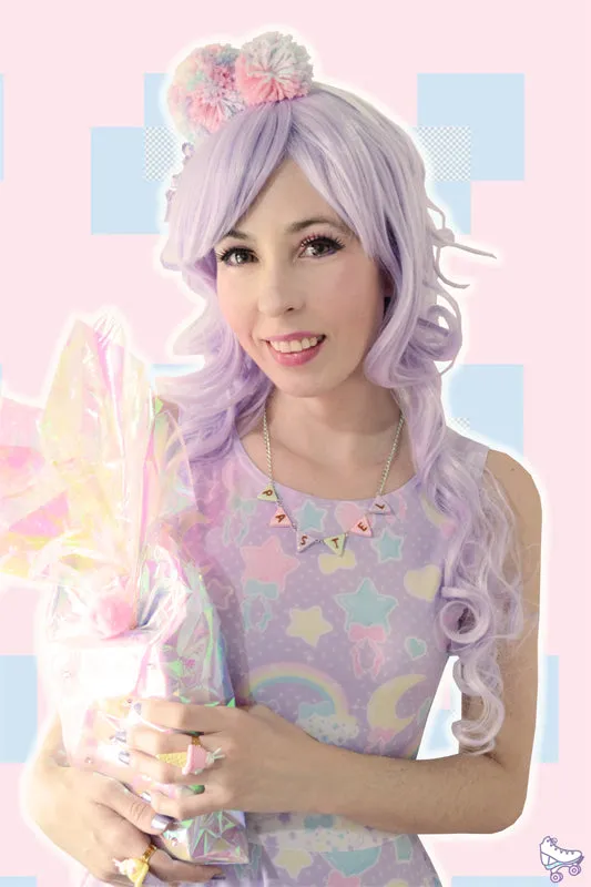 Pastel party lavender skater dress [made to order]