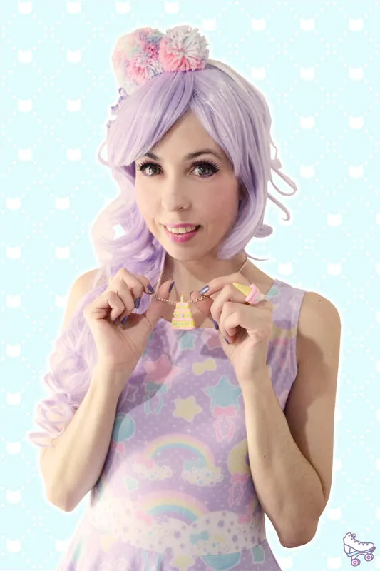 Pastel party lavender skater dress [made to order]