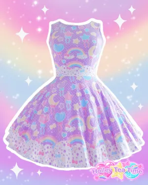 Pastel party lavender skater dress [made to order]