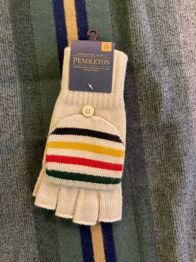 Pendleton Glacier Stripe Convertible Fingerless Mittens