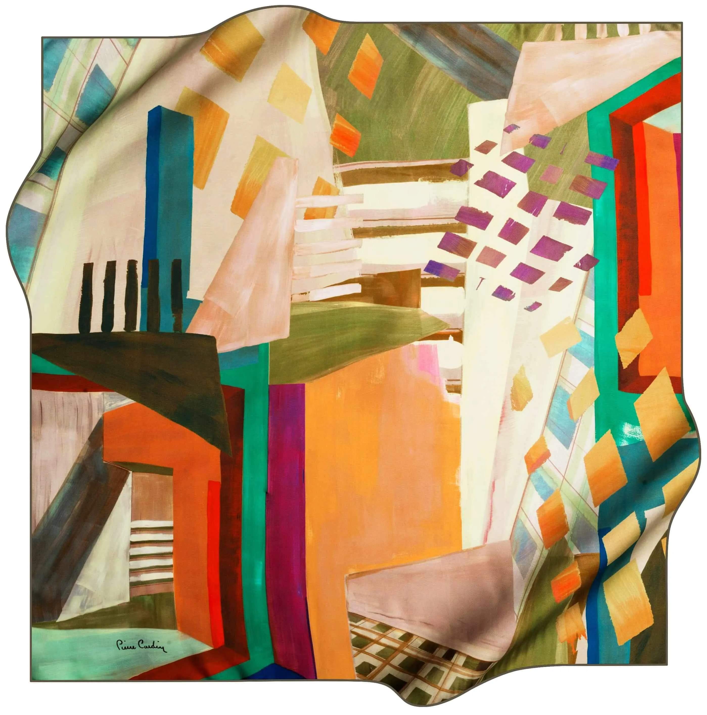 Pierre Cardin Stylish Foulard Abstracta No. 51