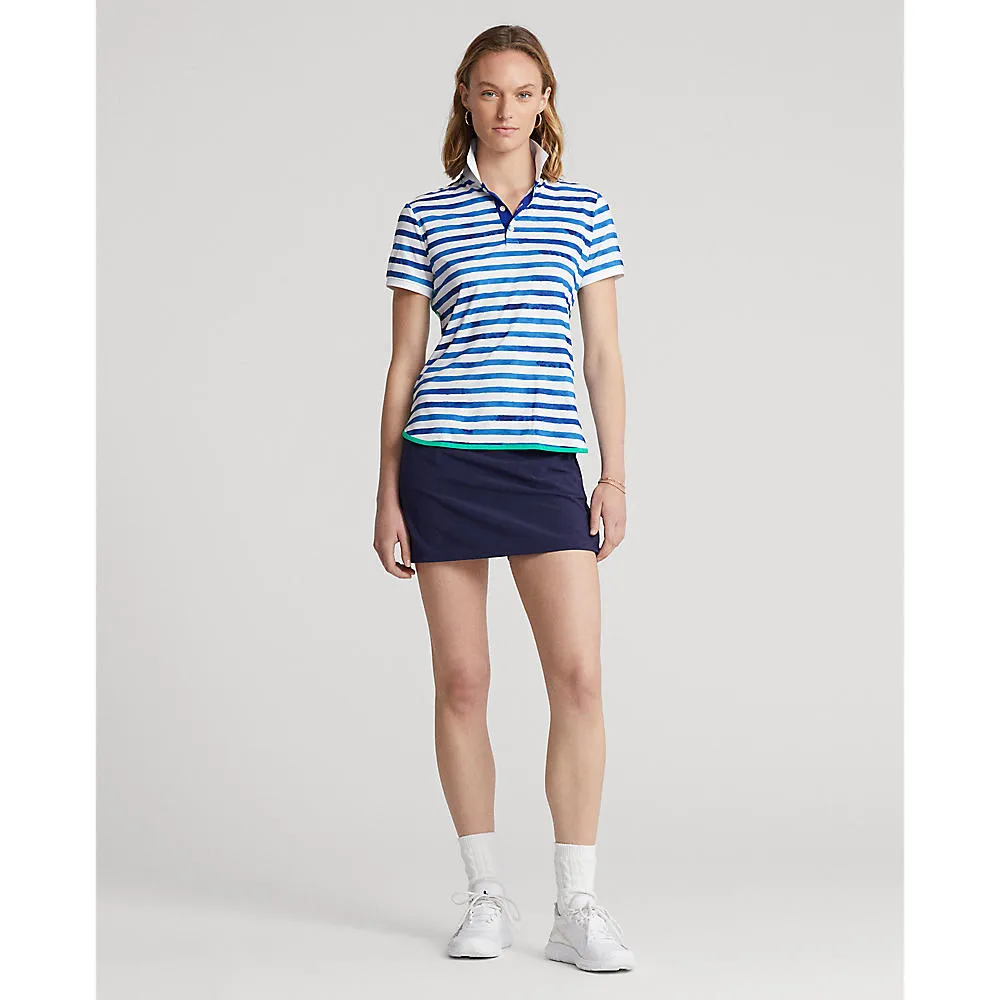 Polo Golf Ralph Lauren Women's Short Sleeve Polo Shirt - Blue Artist Stripe