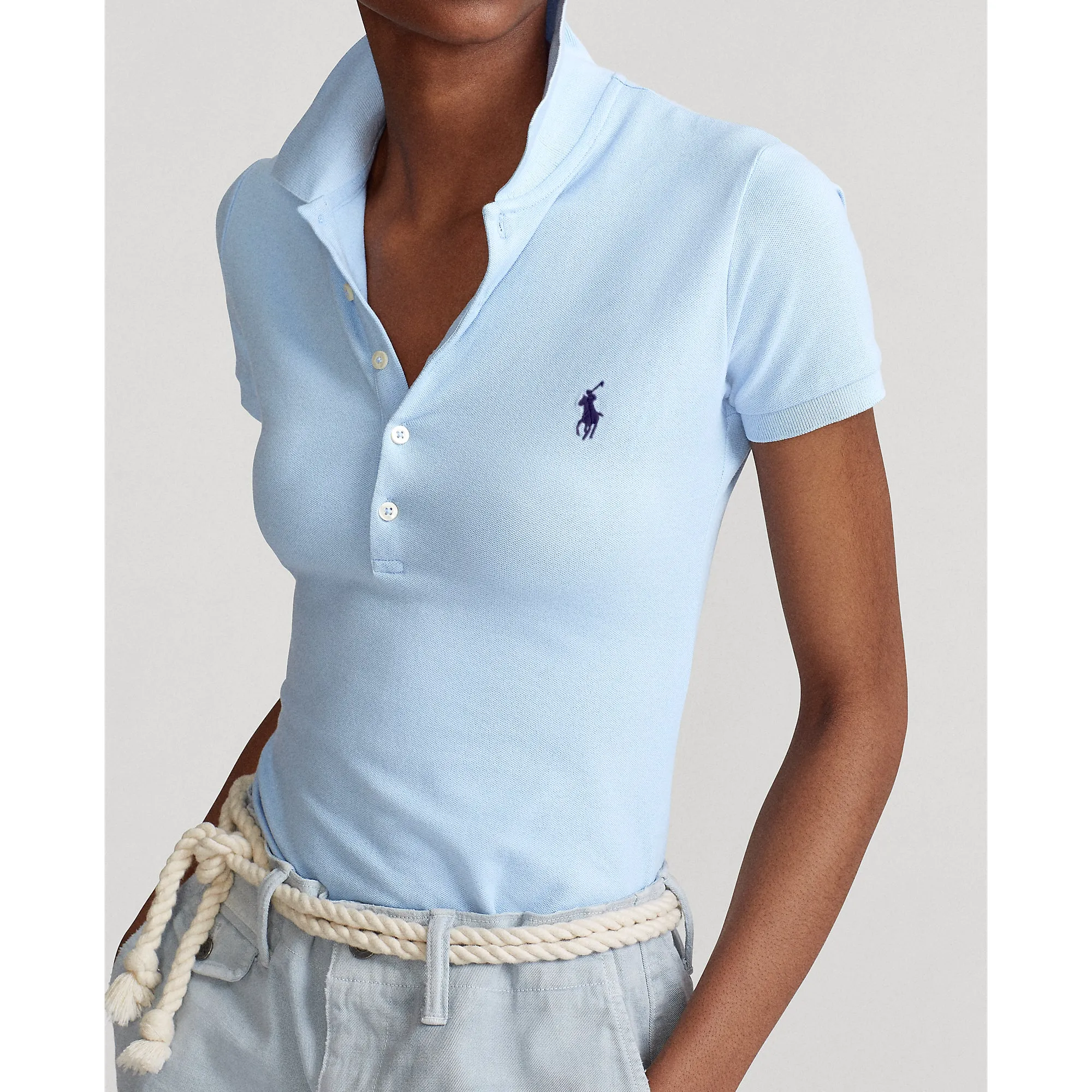 Polo Performance Ralph Lauren Women's Cotton Tailored Fit Polo Shirt - Oxford Blue