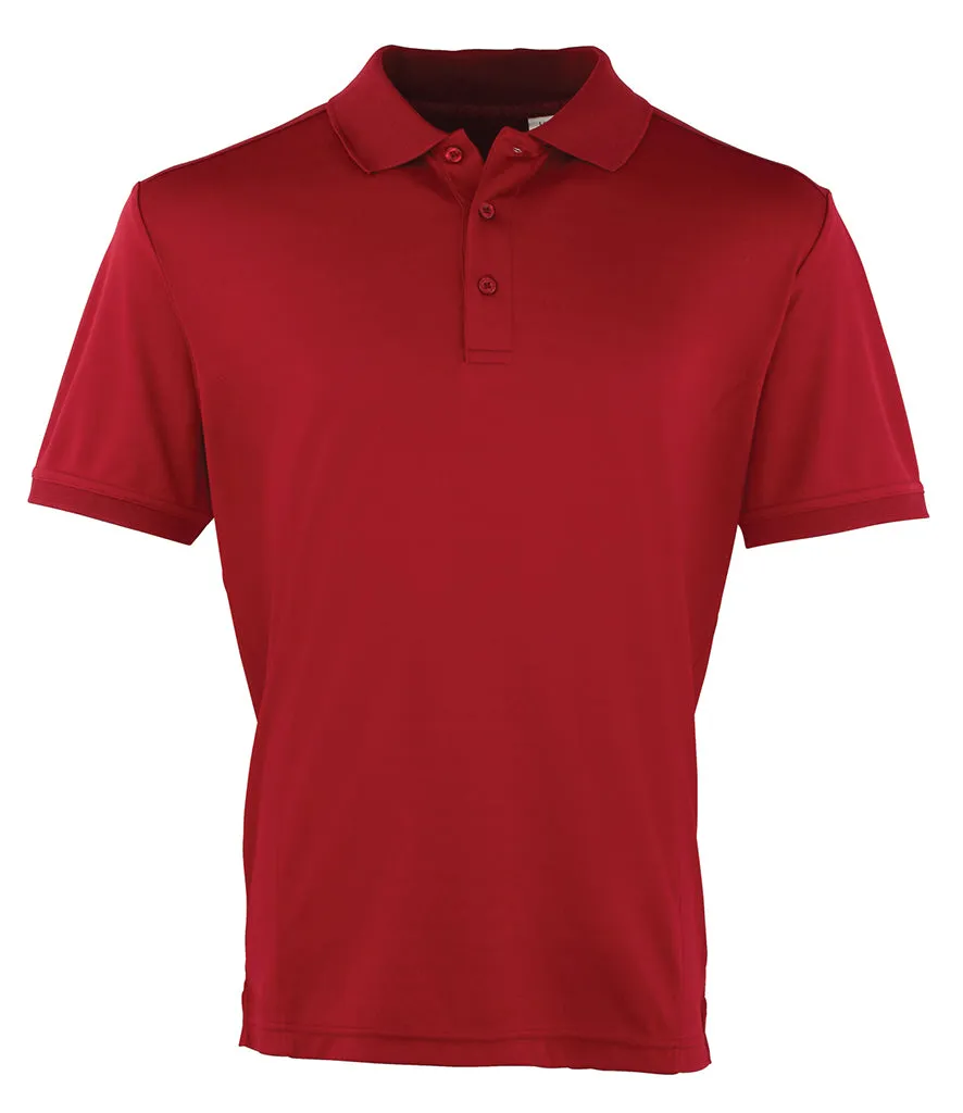 Premier Coolchecker® Piqué Polo Shirt: Red, Yellow, Orange