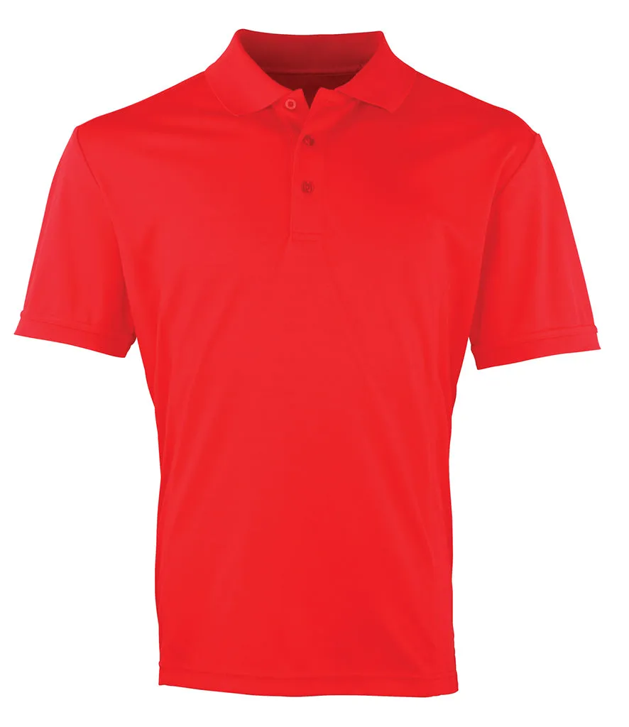 Premier Coolchecker® Piqué Polo Shirt: Red, Yellow, Orange