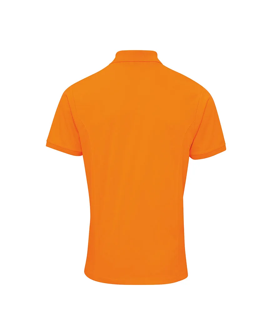 Premier Coolchecker® Piqué Polo Shirt: Red, Yellow, Orange