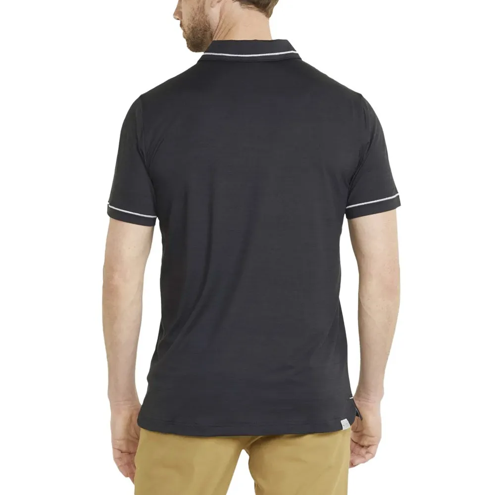 Puma Cloudspun Monarch Golf Shirt - Puma Black Heather/ High Rise