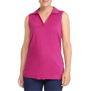 Puma Women's CLOUDSPUN Coast Sleeveless Golf Polo - Festival Fuchsia