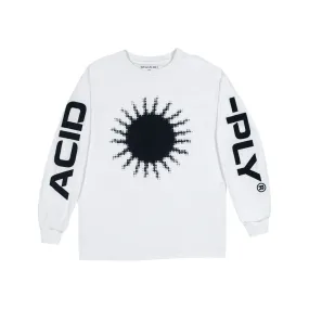 Quasi Acid-Ply Long Sleeve T Shirt White