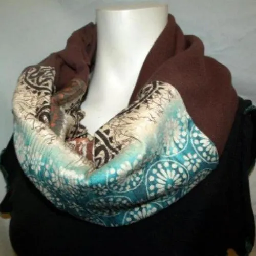 Red Paisley Eternity Scarf