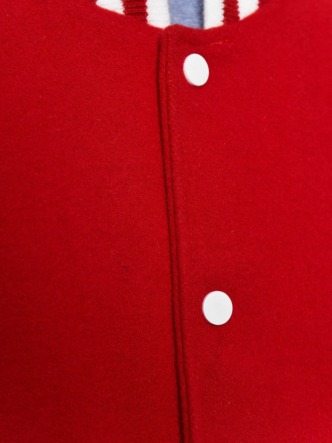 Red Varsity Bomber Jacket