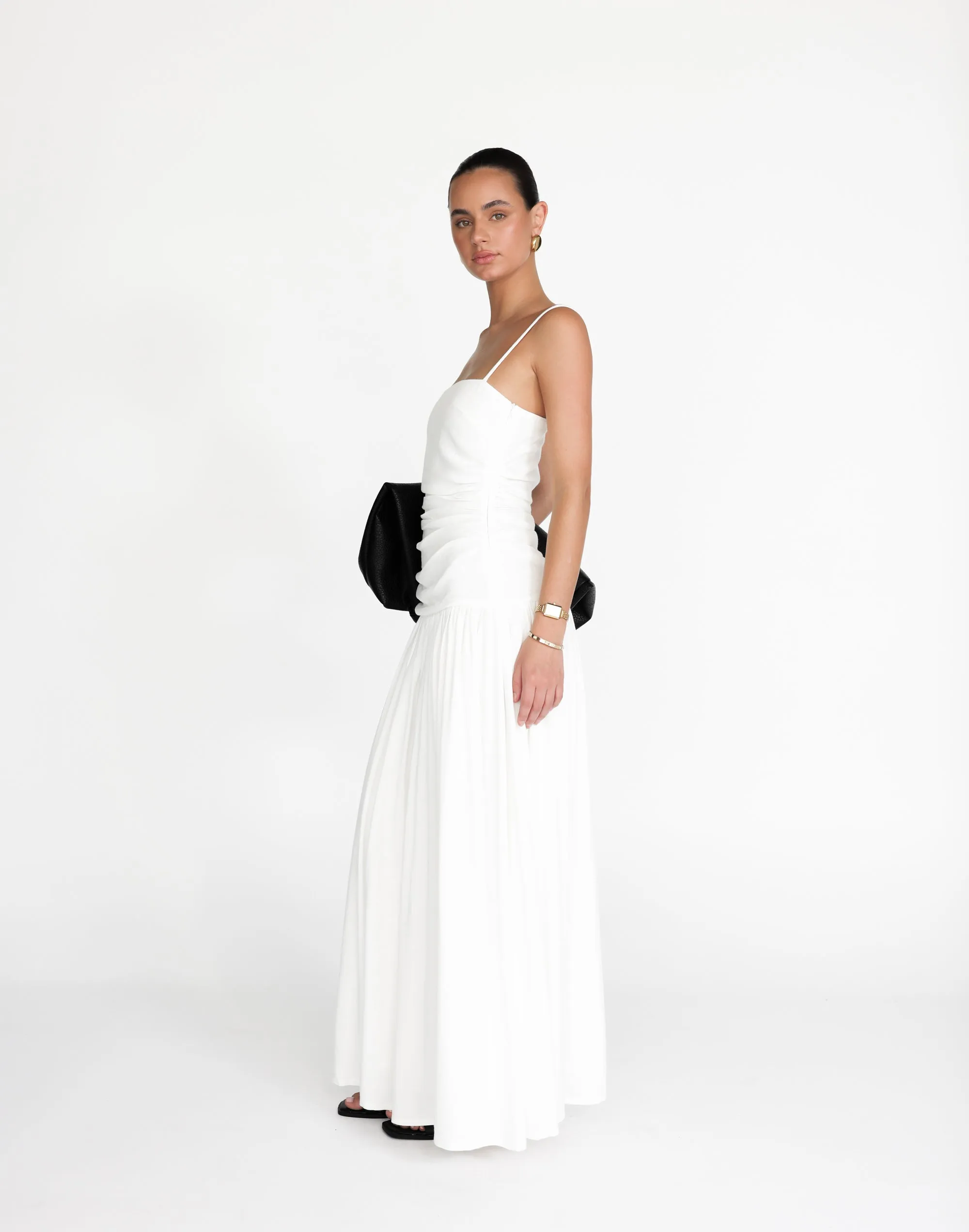 Reese Maxi Dress (White)