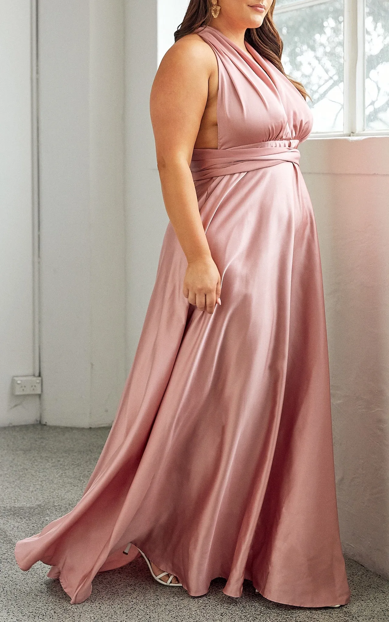 Roman Multiway Maxi Dress - Blush