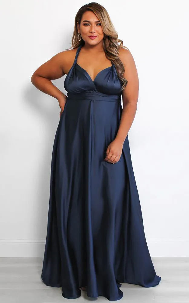 Roman Multiway Maxi Dress - Navy