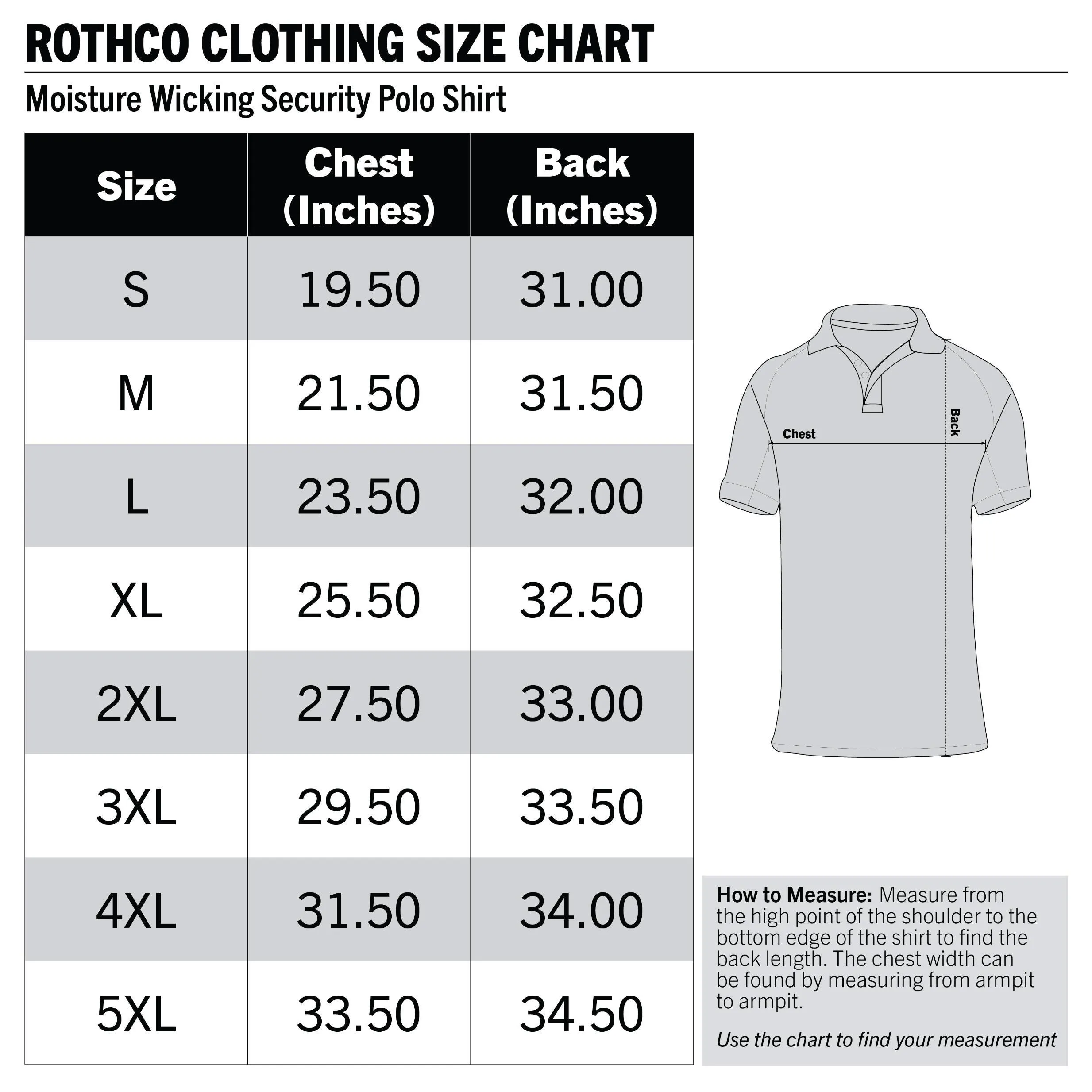 Rothco Moisture Wicking Security Polo Shirt