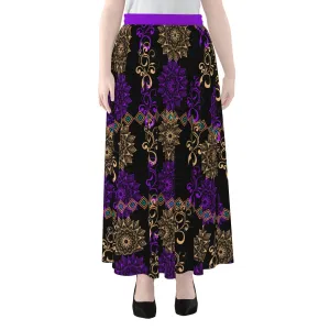 Royal Hues Women's Maxi Chiffon Skirt With Lining