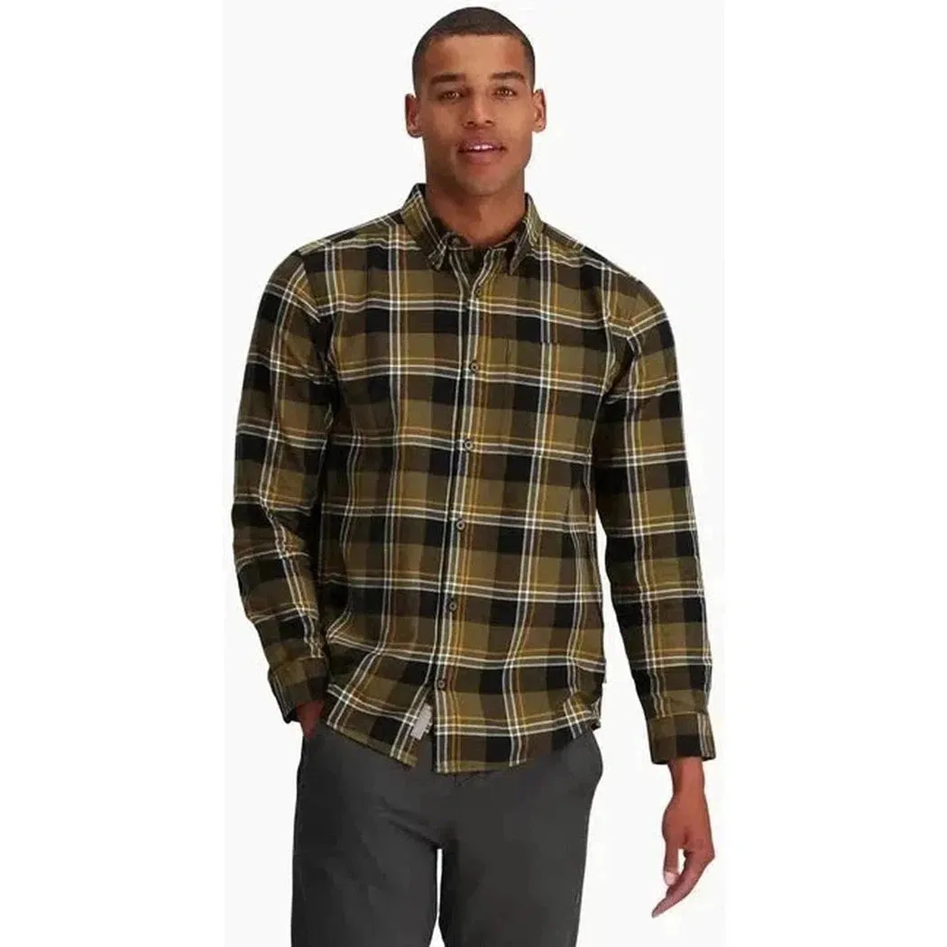 Royal Robbins Men's Lieback Organic Cotton Flannel Long Sleeve