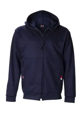 SAF-TECH - 11oz UltraSoft Zippered Front NAVY Hoodie - NFPA 2112 / 70E - ASTM F1506