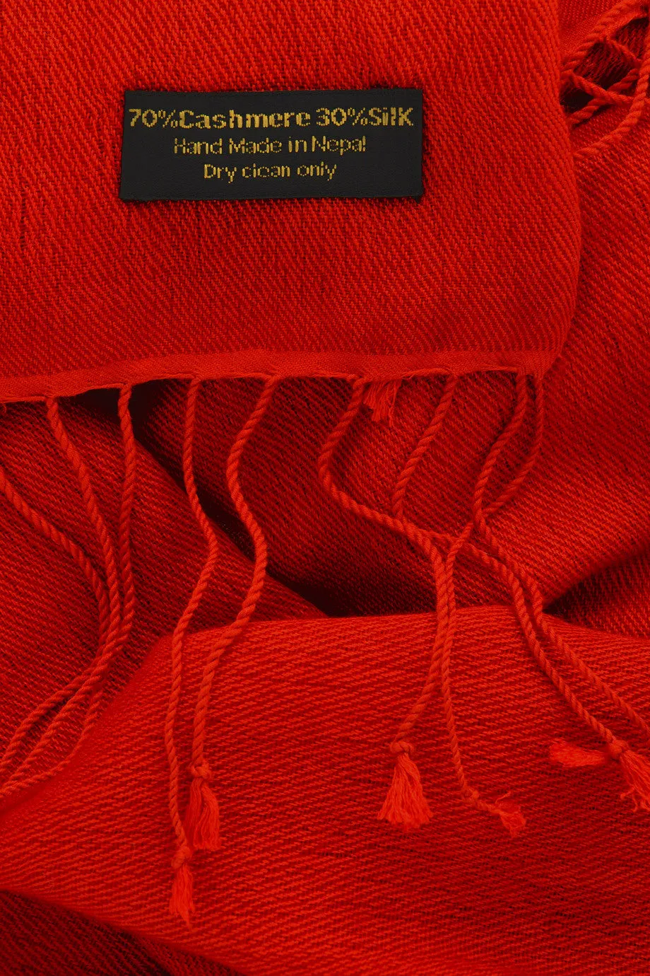 SHERPA Cashmere Fire Red Woman Scarf