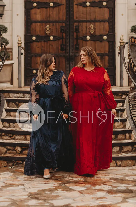 Skye Red Gown - DM Exclusive - Restocked - Maternity Friendly