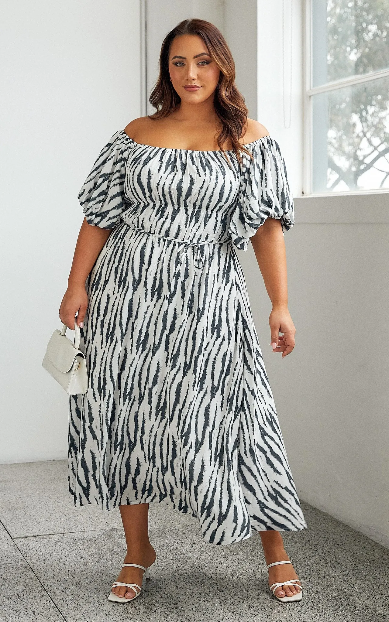 Sloan Dress - Zebra Print