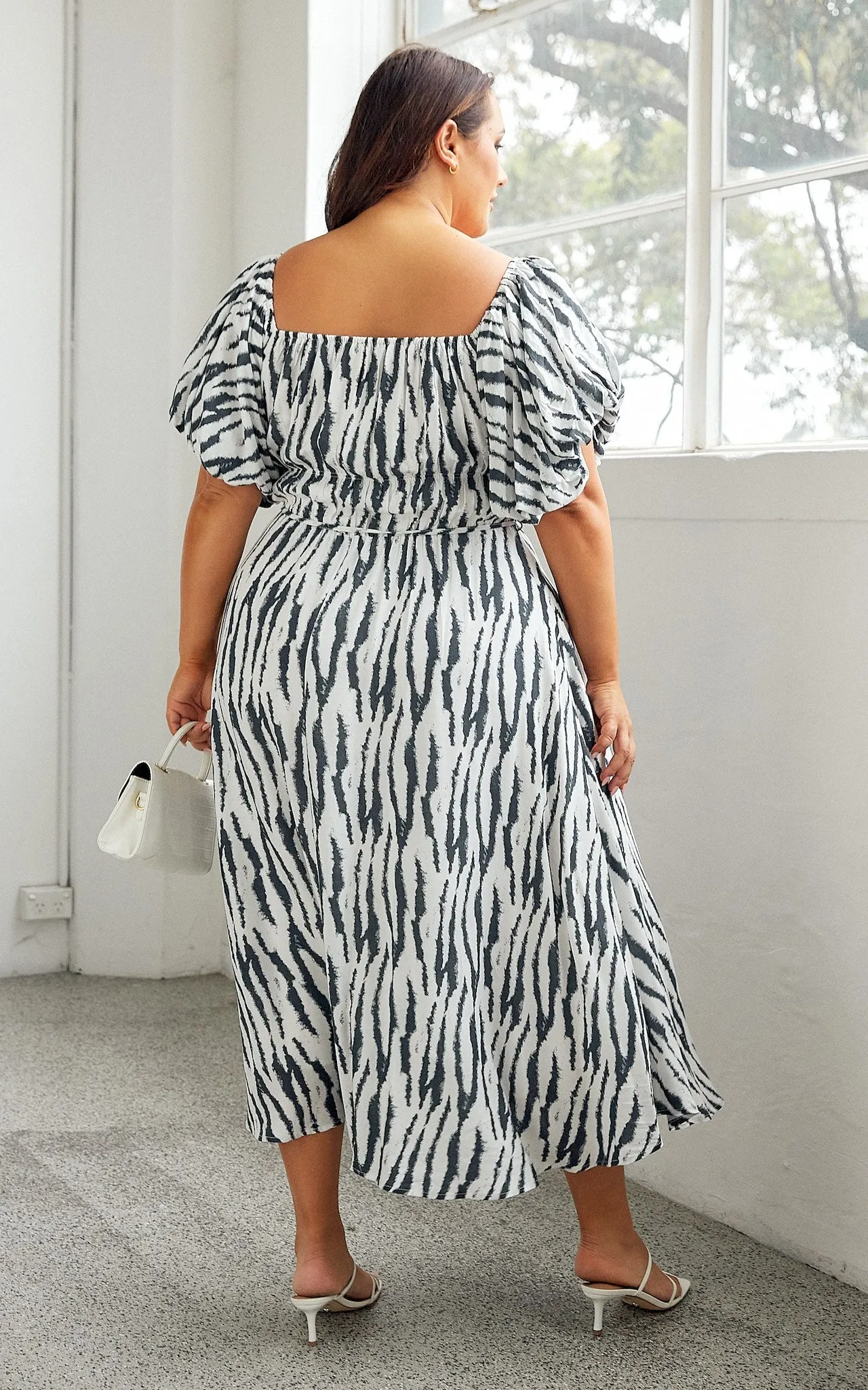 Sloan Dress - Zebra Print