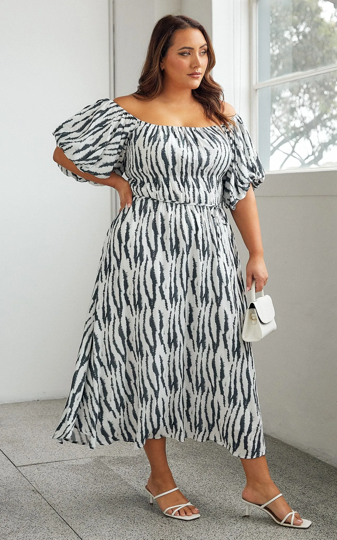 Sloan Dress - Zebra Print