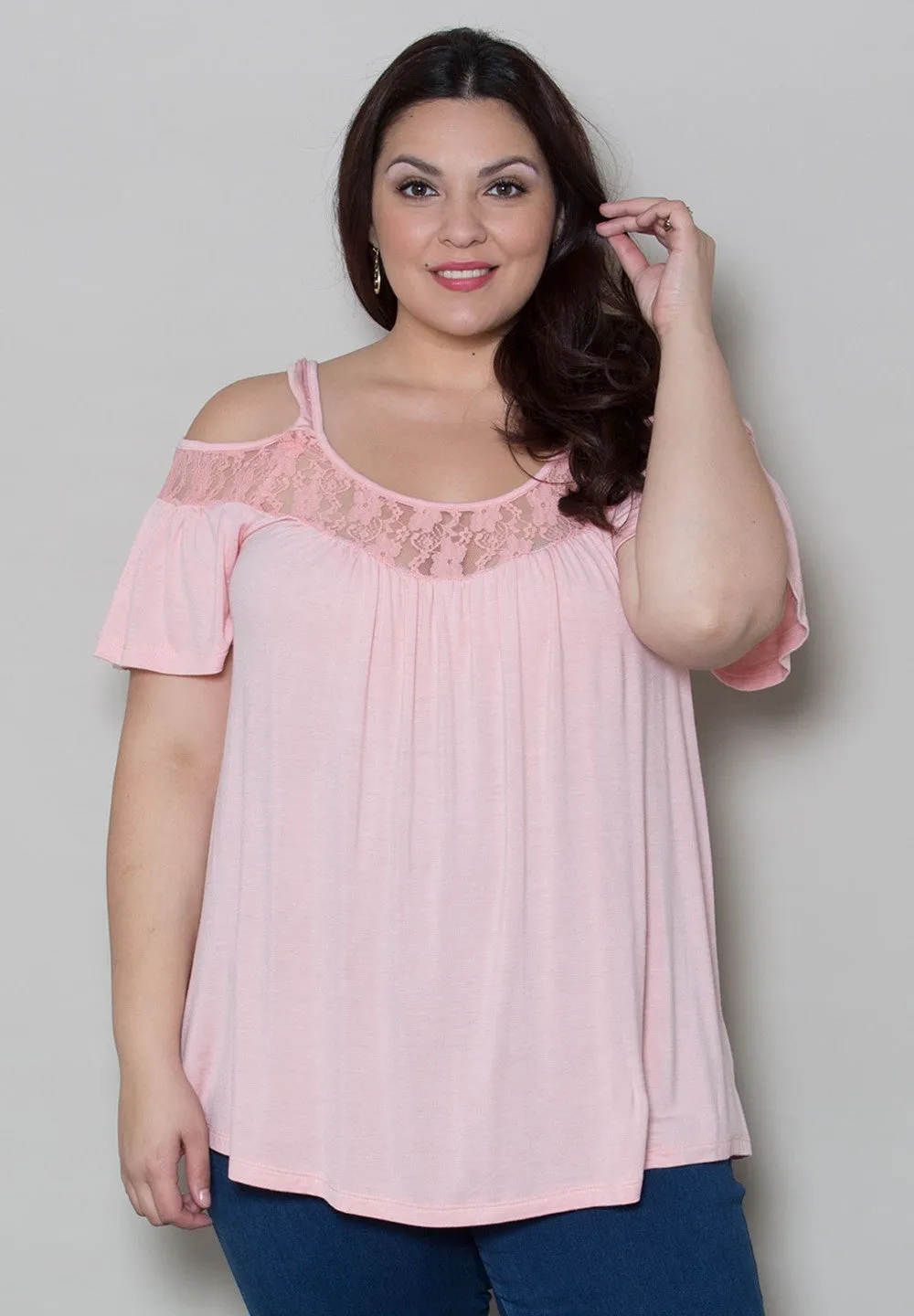 Stacy Cold Shoulder Top