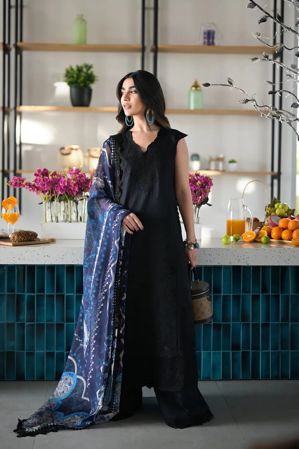 Summer Luxury Lawn '24 - Sona (Black)