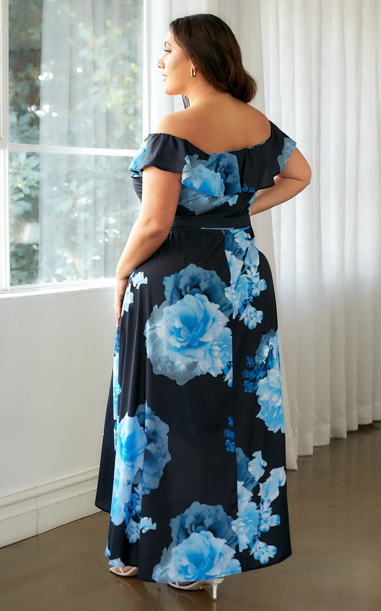 Tatiana Maxi Dress - Blue Black Floral