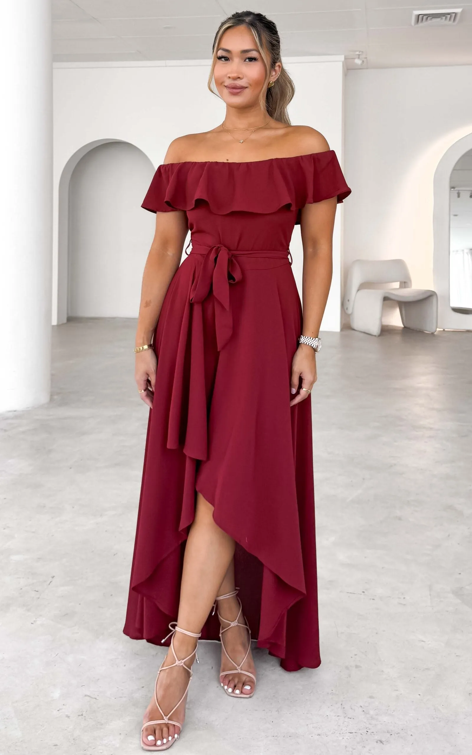 Tatiana Maxi Dress - Wine